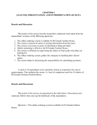The positive results of those new discussion forums included approval of the public policy on comprehensive rural development, the drafting of a bill on the civil service and the implementation . Pdf Chapter 4 Analysis Presentation And Interpretation Of Data Results And Discussion John Mark Dichisa Academia Edu