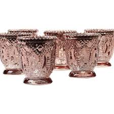 Our current inventory includes pieces in metal, brass, wrought iron, cast iron, glass, bronze, crystal and steel. Koyal Wholesale Vintage Glass Candle Holder Pack Of 6 3 X 2 75 Antique Rose Gold Buy Online In Saint Vincent And The Grenadines At Saintvincent Desertcart Com Productid 47106829