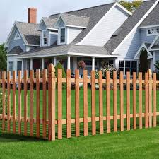 Outdoor Essentials 1 In X 4 In X 3 1 2 Ft Western Red Cedar Flat Top Fence Picket 13 Pack 239670 The Home Dep Fence Panels Outdoor Essentials Wood Fence