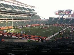 paul brown stadium section 120 home of cincinnati bengals