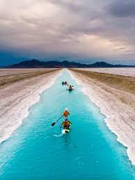Follow@wonderful_america for stunning america's landscape!!! Majestic Canals Near Bonneville Salt Flats Not Safe For Public Recreation Kutv