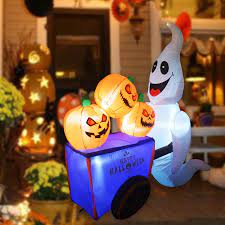 Check spelling or type a new query. Amazon Com Goosh 6 Ft Height Halloween Inflatables Outdoor Ghost With Pumpkin Cart Blow Up Yard Decoration Clearance With Led Lights Built In For Holiday Party Yard Garden Patio Lawn Garden
