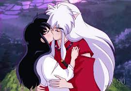 Amor inuyasha inuyasha funny inuyasha fan art inuyasha and sesshomaru kagome and inuyasha kagome higurashi couple manga manga naruto cute anime couples. Inuyasha And Kagome Kiss By Sunney90 On Deviantart