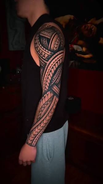 Polynesian Tattoo Sleeve • 1.2K reels on Instagram