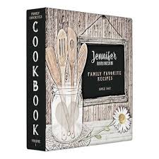 Bridal Shower Recipe Binders Keep Your Recipes Organized Today Zazzle In 2020 Recipe Book Diy Recipe Book Covers Chalkboard Mason Jars