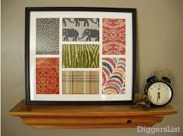Fabric In Collage Frames Collage Frames Framed Photo Collage Diy Artwork
