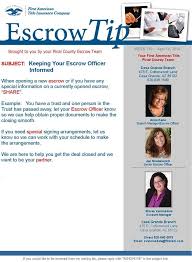 Keeping Your Escrow Officer Informed Title Insurance Escrow What Is Escrow