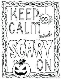 Full of scary costumes, pumpkins, scarecrows, … October Coloring Pages Scary On October Printable 2021 4440 Coloring4free Coloring4free Com