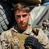 U.S. Marine Cpl. Eric Heimer, a vehicle commander with