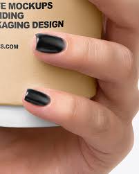 Download Coffee Cup In A Hand Mockup In Cup Bowl Mockups On Yellow Images Object Mockups PSD Mockup Templates