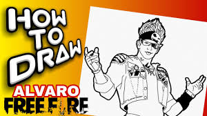 Huge collection of graphic resource for designer include: How To Draw Alvaro Free Fire Free Fire Drawings Como Dibujar A Alvaro De Menggambar Free Fire Youtube