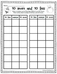 10 More And 10 Less Pick A Numer Out Of A Bag And Tell What S 10 More And 10 Less I Can See This Modified For Pre K By Number Is Math Work