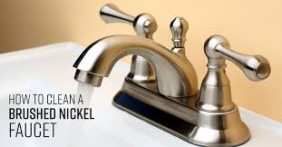 how to clean brushed nickel faucet