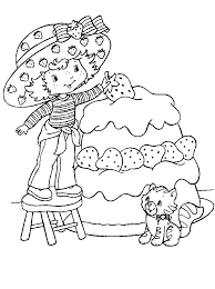 The article includes black and white images of strawberry shortcake and all the major characters of this series. Strawberry Shortcake Coloring Pages Free Printable Strawberry Coloring Home