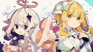 Free live wallpaper for genshin impact is distributed by mihoyo official. Paimon And Lumine Genshin Impact Drawn By Mina Sio0616 Danbooru