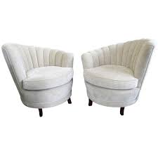 Pair 1940s Asymmetrical Art Deco Shell Channel Back Chairs From A Unique Collection Of Antique Furniture Art Deco Bedroom Furniture Patio Furniture Umbrella