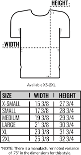 size chart american apparel 50 25 25 t shirts coed monkey