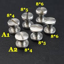 Used widely in mirrors, tea tables, wardrobes or other glass furniture. Stainless Steel Chicago Screws