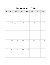 You can download september 2020 calendar free of cost from here. Blank Calendar For September 2020