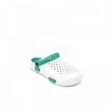 Gezer Eva Beyaz Yesil Crocs Sabo Terlik Terlik Yesil Tabata