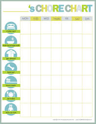 Use These Customizable Printable Chore Charts To Keep Up