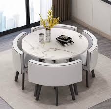 Space Saving Dining Table Stylish Design Table And Chair Set Furniture Tables Chairs On Carousell Stacking chairs is a simple, easy way to free up the floor space in small homes.