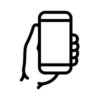 smartphone in hand icons download free vector icons noun project noun project