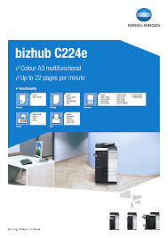tutorial mantenimiento unidad de imagen bizhub c454 c554. Konica Minolta Bizhub 224e Brochure Brochure Image
