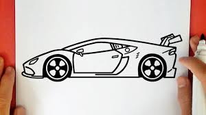 Auto kleurplaten lamborghini sportwagen einfach selber zeichnen. How To Draw A Lamborghini Car Youtube