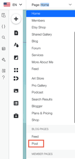 Wix Blog: Accessing the Post Page in Your Blog | Help Center | Wix.com
