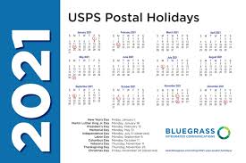 The above is the schedule of 2021 post office holidays when mail may not be running. 2021 Usps Postal Holidays When The Mail Does Not Go Through