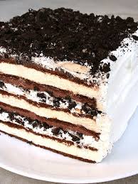 Amazing Oreo Ice Cream Cake Perfect For Large Summer Bbq S And Teenage Birthday Parties Haha Ice Cream Sandwich Dessert Oreo Ice Cream Cake Ice Cream Cake