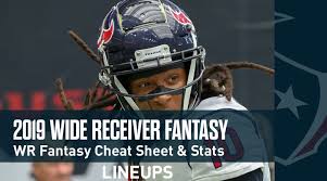 View weekly and seasonal fantasy points scoring leaders based on game statistics. 2019 Wide Receivers Fantasy Football Cheat Sheet Wr Fantasy Stats