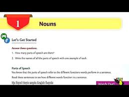 Picture composition worksheets with answers pdf for class 2 cbse. Noun Ch 01 Class 06 Part 01 Collins English Grammar And Composition Book Youtube