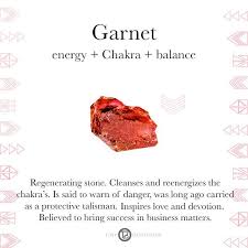 Garnet Crystal Healing Gemstone Crystal Healing Stones Crystals And Gemstones Crystals