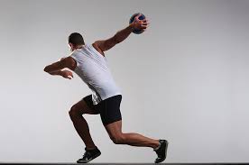 In modern competition the discus must be thrown from a circle 2.5 metres (8.2 feet) in diameter and fall within a 40° sector marked on the ground from the centre of the circle. Discus Throw By John Lamb