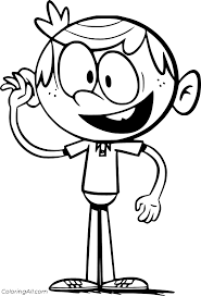 This coloring page will teach him to use different color combinations. Lincoln From The Loud House Coloring Page Coloringall