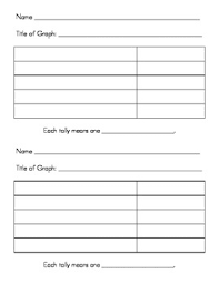 Blank Tally Chart Worksheets Teaching Resources Tpt