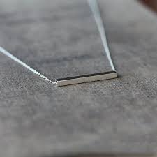 16 Chain Length Silver Line Necklace Sterling Silver Bar Silver By Shopclementine Silvernecklace Silver Bar Necklace Bar Necklace Sterling Silver Jewelry