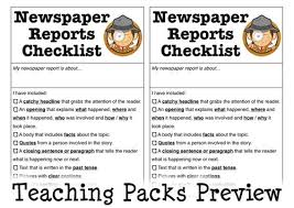 Teaching the ks2 news report lesson. The Newspaper Reports Teaching Pack Newspaper Report Report Writing Skills Writing Checklist