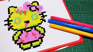 Pixel Art De Halloween Como Dibujar A Hello Kitty Zombi Pixel Art Perler Bead Art Spiderman Drawing