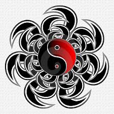 6 small yin yang tattoo; Yin Yang Tribal Tattoo Designs