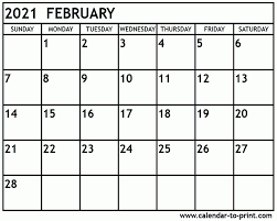 Our free printable 2021 calendar are available as microsoft word documents, open office format, pdf and image formats. Free Printable February 2021 Calendar Pdf Printable Calendar