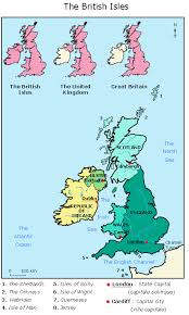 United kingdom of great britain and northern ireland. A Map Of The British Isles Maxicours