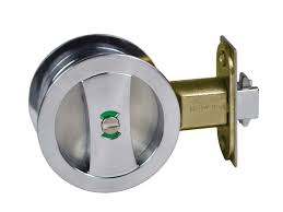 Then, turn or twist the screwdriver until the lock opens. Cavity Sliding Door Lock Round Privacy Matte Brushed Nickel The Lock And Handle