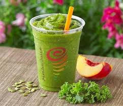Jamba Juice Amazing Greens Smoothie Amazing Greens Features Kale Lemon Peach Juice Peaches Banana Healthy Green Smoothies Jamba Juice Jamba Juice Recipes