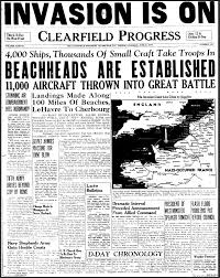The Clearfield Progress D Day June 6 1944 Newspaper D Day College Application Essay