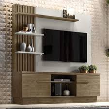 Os racks com painel mais charmosos e modernos para sua bemol racks com painel : Rack E Painel Estante Linea Foz Mdp Avela E Branco
