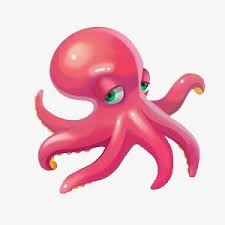 Cartoon Octopus Realistic Cartoons Octopus Illustration Sea Creatures Drawing