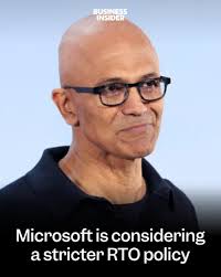 The new policy under consideration could take effect at Microsoft's  headquarters as soon as January. (Credit: Getty Images) #microsoft #rto  #returntooffice
